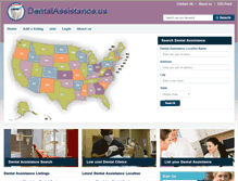 Tablet Screenshot of dentalassistance.us